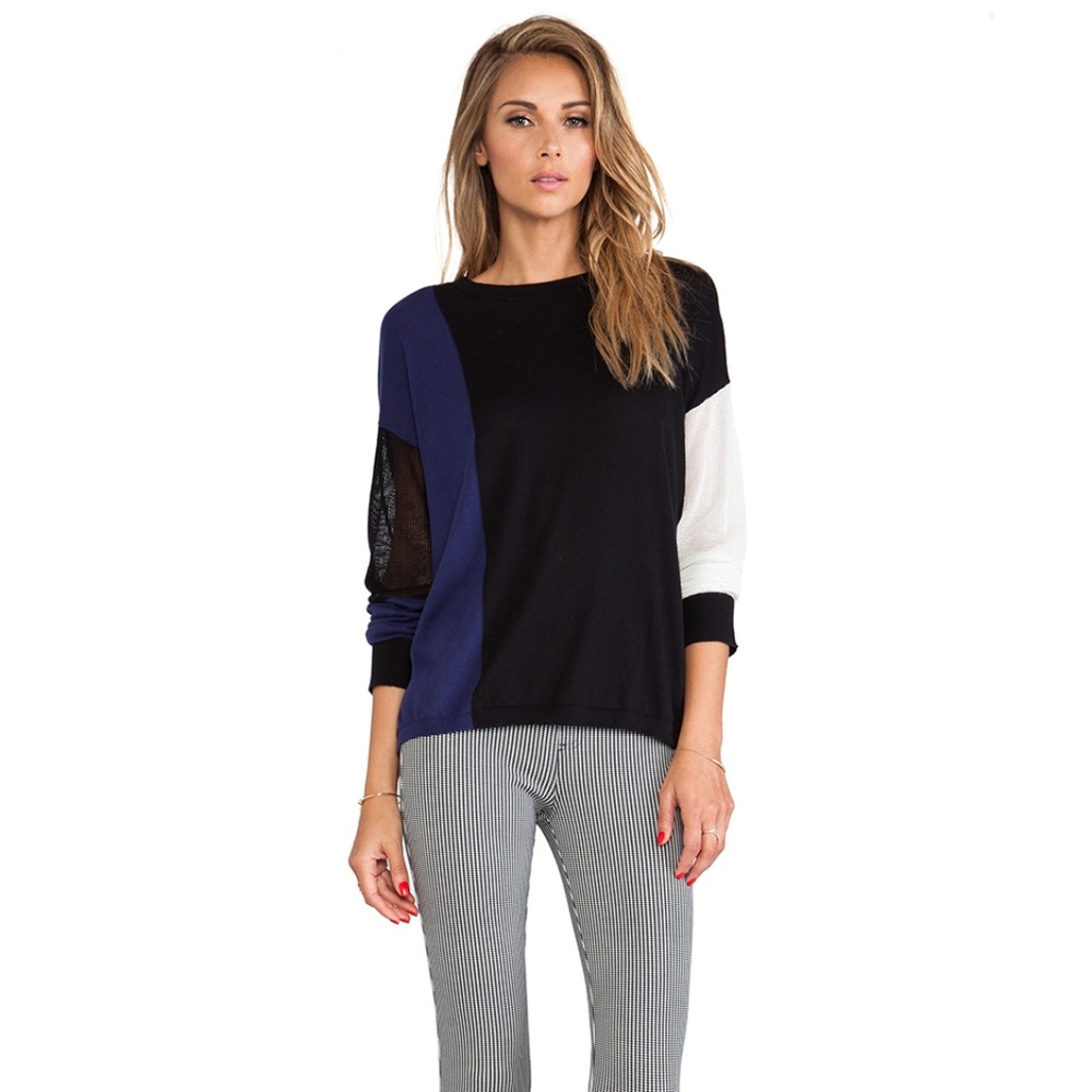 Sanctuary Color Block Offset Pullover - image 4